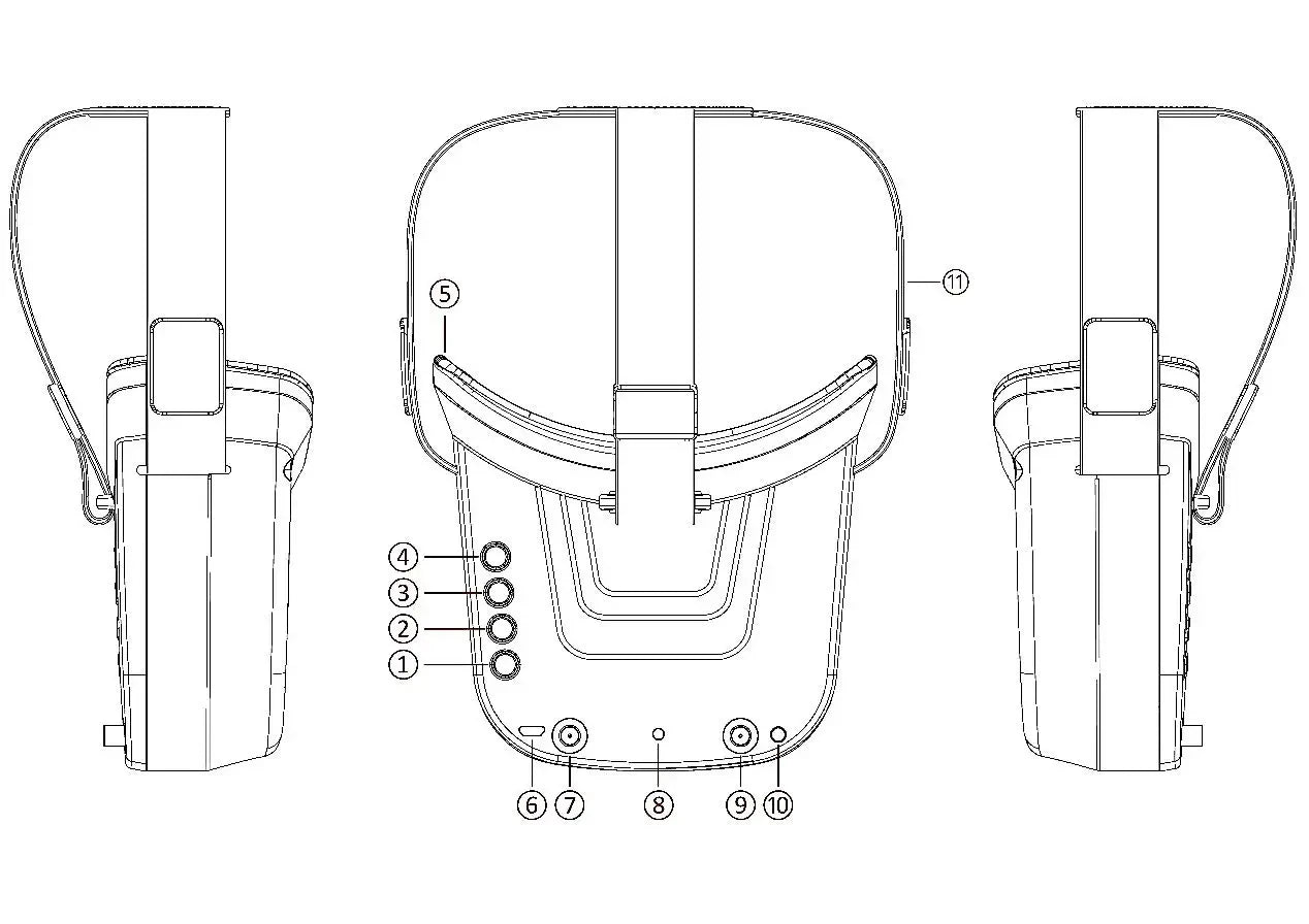 LS-VR009 5,8 GHz FPV-Brille, Video-Headset, 5,8 G, 40 Kanäle, HD, 3 Zoll, 16:9-Display, Mini-FPV-Brille für FPV-Quadcopter-Drohnen-Modell