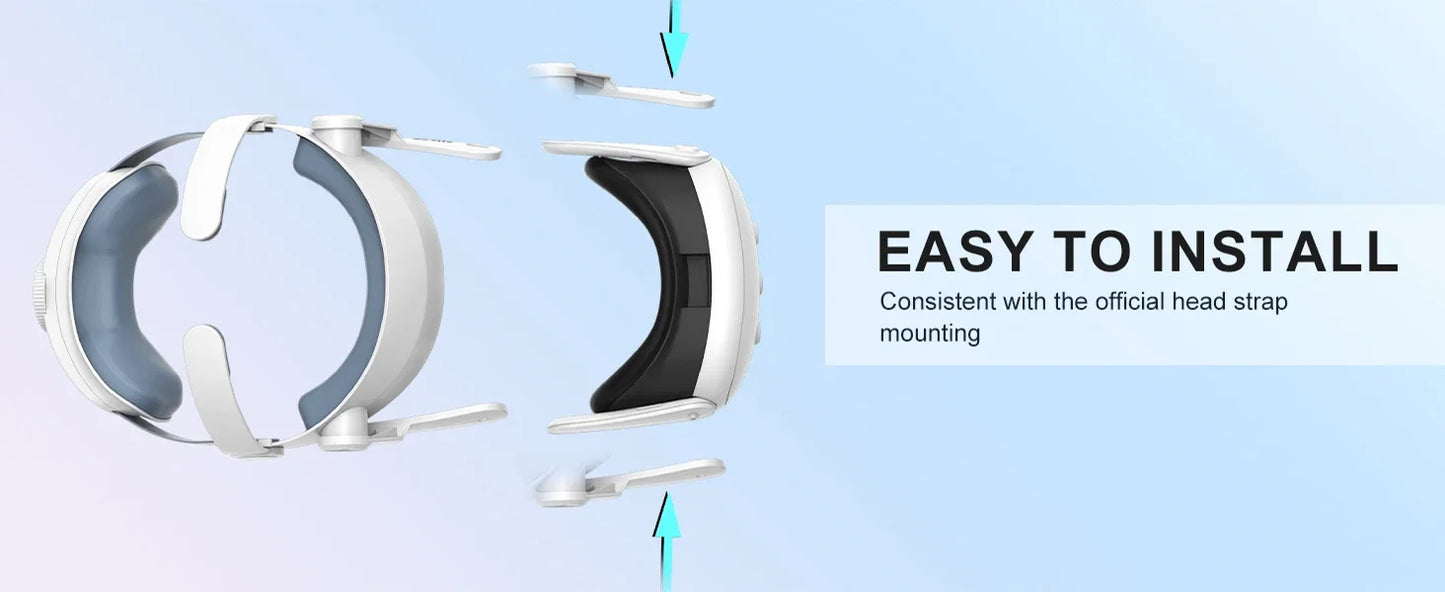 Austauschbarer Elite-Gurt für das Meta Quest 3 VR-Headset. Verbessern Sie den Komfort. Verstellbarer Kopfgurt für den Meta Quest 3-Zubehörhelm.