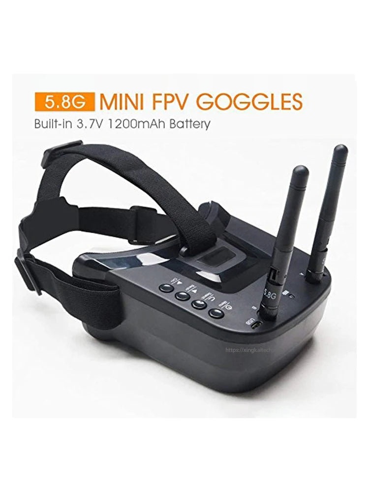 5,8 GHz FPV-Brille LS-VR009 Video-Headset 5,8 G 40CH HD 3 Zoll 16:9-Display Mini-FPV-Brille für FPV-Quadcopter-Drohnen