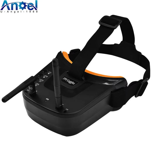 LS-VR009 5,8 GHz FPV-Brille, Video-Headset, 5,8 G, 40 Kanäle, HD, 3 Zoll, 16:9-Display, Mini-FPV-Brille für FPV-Quadcopter-Drohnen-Modell