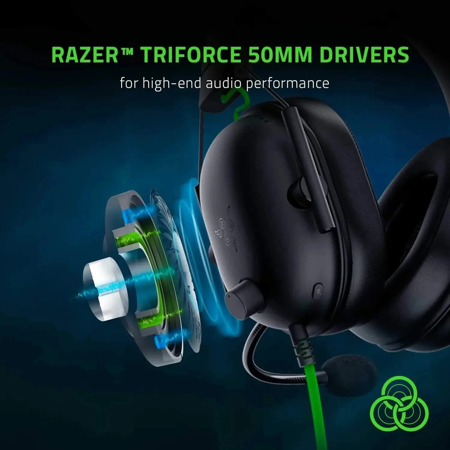 Razer BlackShark V2 X kabelgebundenes E-Sport-Headset, erweiterte passive Geräuschunterdrückung, 7.1-Surround-Sound, hyperklares Nierenmikrofon