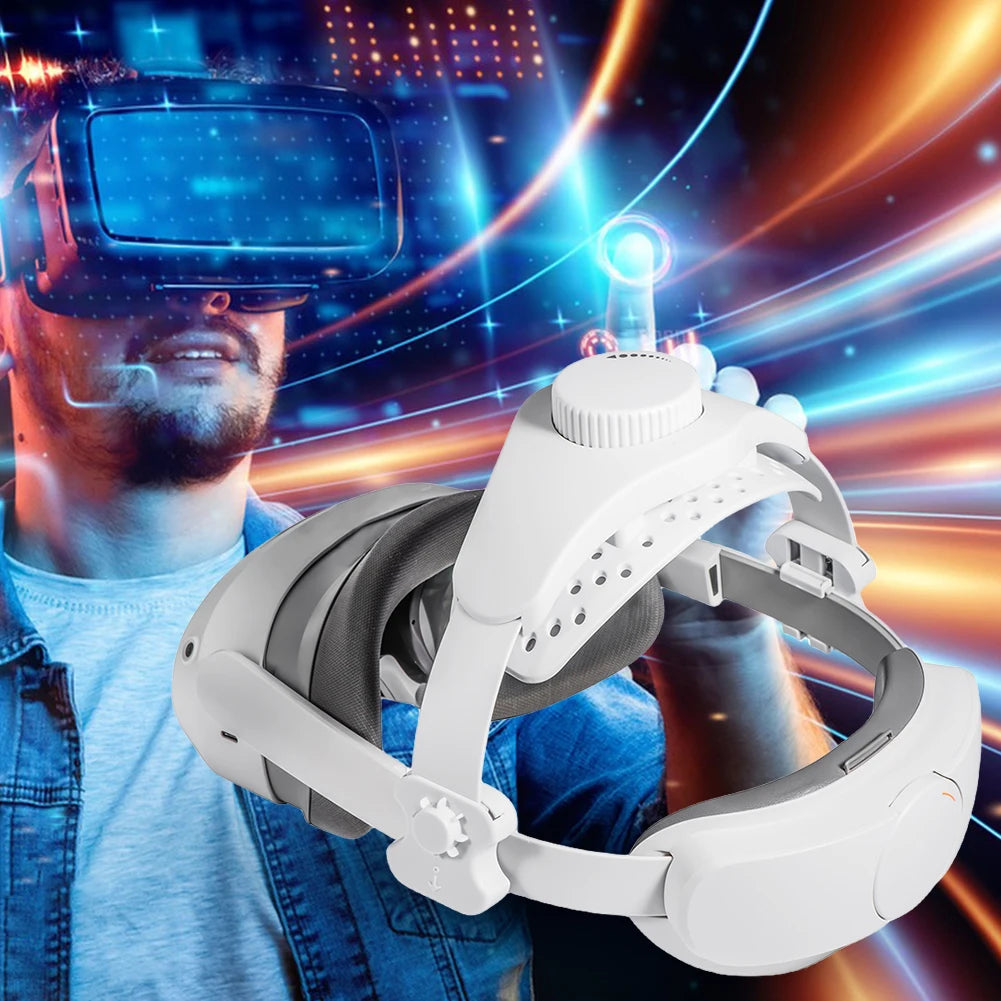 Verstellbarer VR-Ersatzkopfgurt, Komfort-Kopfgurt, VR-Zubehör, universell für Meta Quest 3/2/Pro/Pico4 VR-Headset