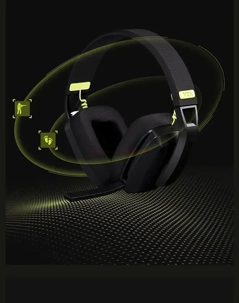 VGN VXE Siren V1 Gaming-Headset, Bluetooth 5.3/2.4g, Tri-Mode, leichter Kopfhörer, geringe Latenz, Esports, Head-Mounted-Headset, Geschenk