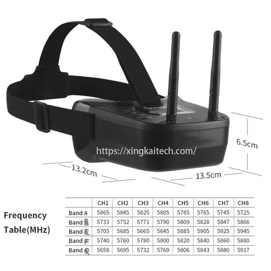 FPV-Brille 5,8G 40CH 3 Zoll VR009 480x320 Video-Headset HD DVR Diversity FPV-Brille für FPV-Kameradrohnen und Zubehör