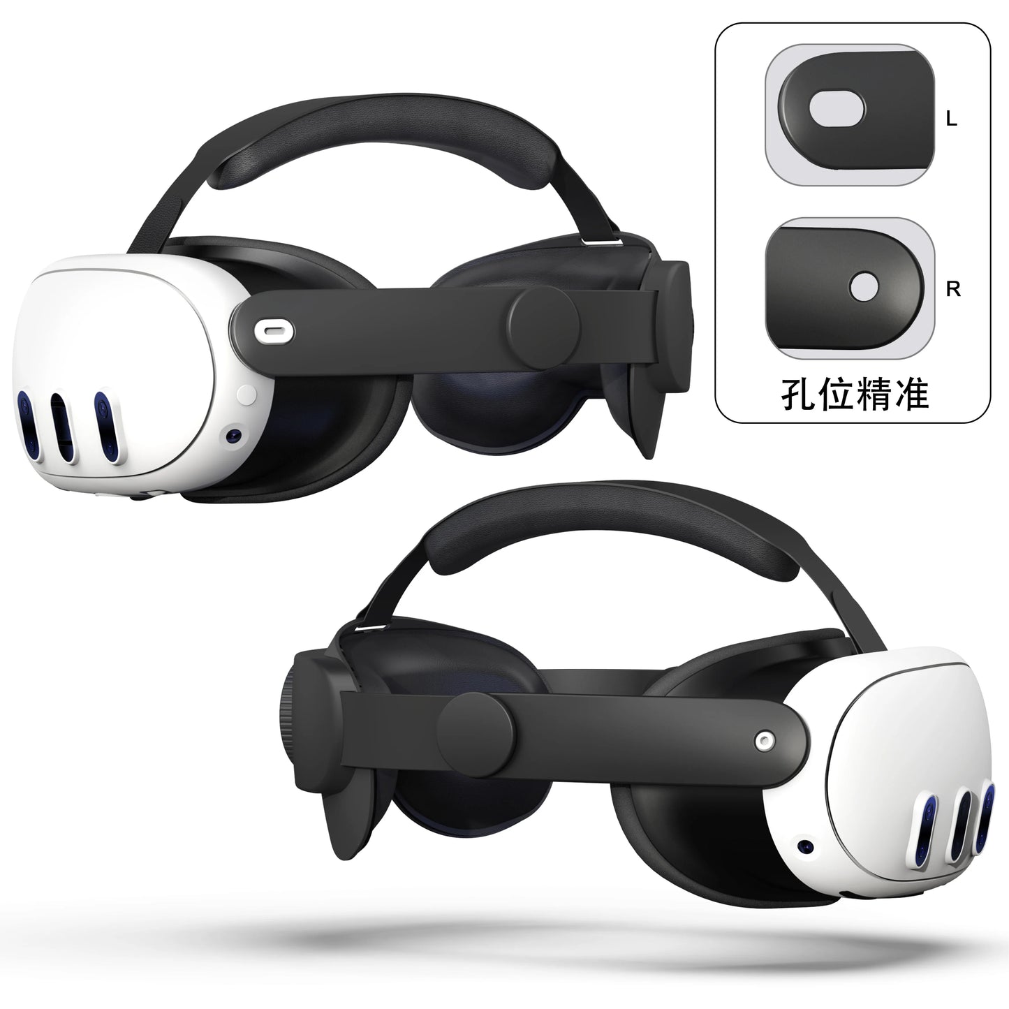 Austauschbarer Kopfgurt für Meta Quest 3 VR-Headset. Verbessern Sie den Komfort. Verstellbarer Kopfgurt für Meta Oculus Quest 3-Zubehör.