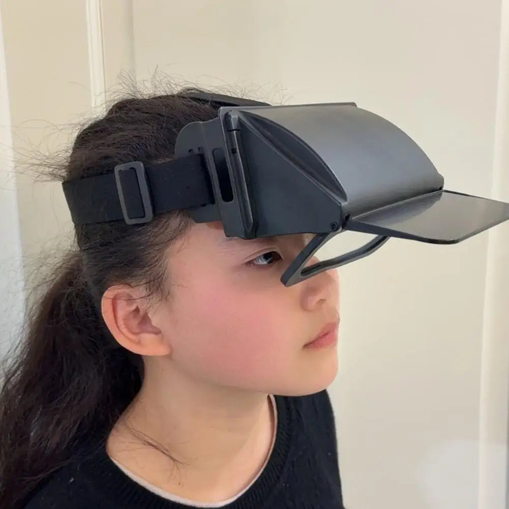 Smart VR-Brille für 3D-Filme und Spiele, Virtual-Reality-Headset, kompatibel mit Smartphones, am Kopf montierte stereoskopische Brille
