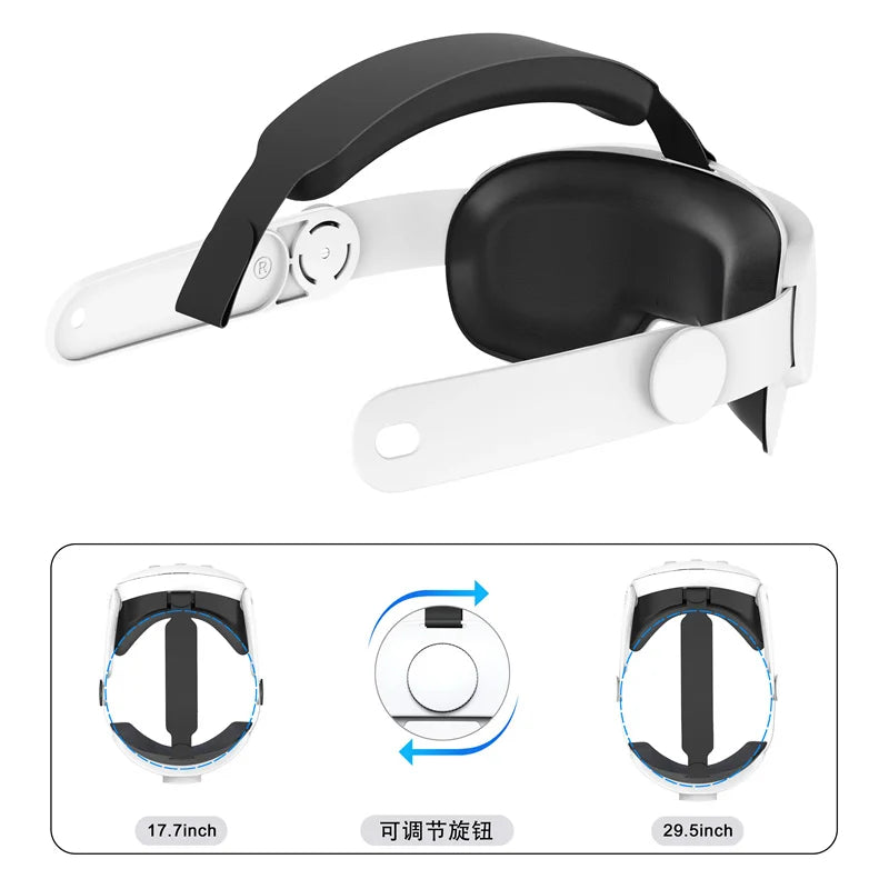 Austauschbarer Kopfgurt für Meta Quest 3 VR-Headset. Verbessern Sie den Komfort. Verstellbarer Kopfgurt für Meta Oculus Quest 3-Zubehör.