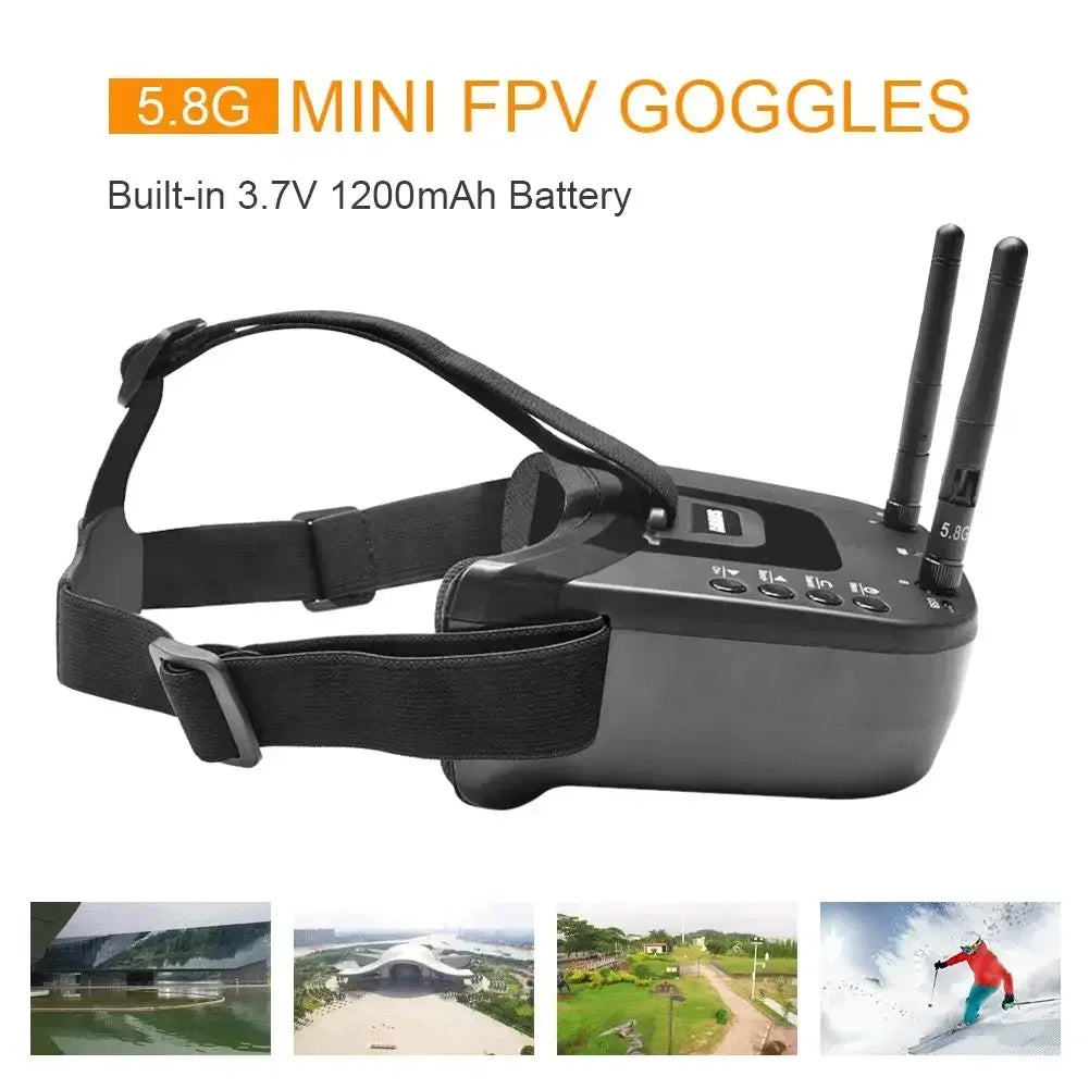 VR009 5,8G FPV-Brille 40CH 3 Zoll 480x320 Video-Headset HD DVR Diversity FPV-Brille für Kameradrohnen und Zubehör