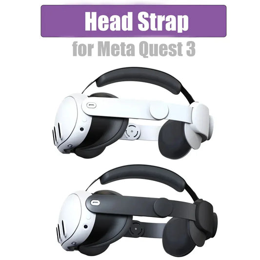 Austauschbarer Kopfgurt für Meta Quest 3 VR-Headset. Verbessern Sie den Komfort. Verstellbarer Kopfgurt für Meta Oculus Quest 3-Zubehör.