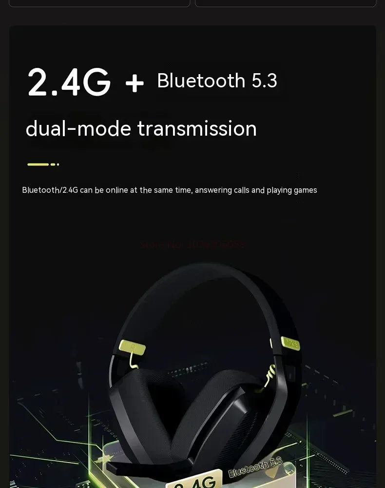 VGN VXE Siren V1 Gaming-Headset, Bluetooth 5.3/2.4g, Tri-Mode, leichter Kopfhörer, geringe Latenz, Esports, Head-Mounted-Headset, Geschenk