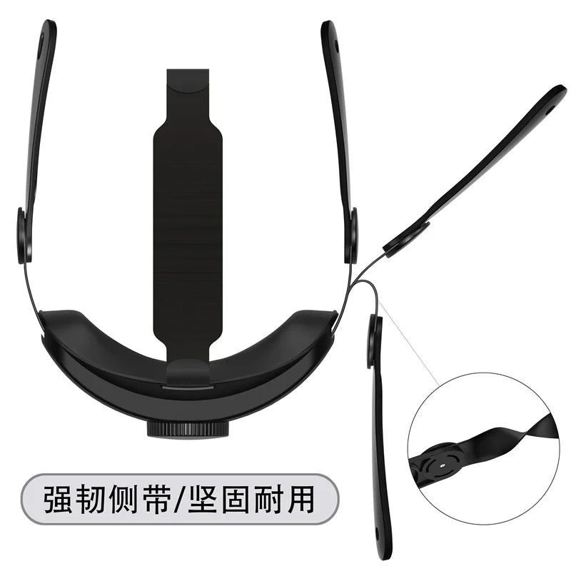 Austauschbarer Kopfgurt für Meta Quest 3 VR-Headset. Verbessern Sie den Komfort. Verstellbarer Kopfgurt für Meta Oculus Quest 3-Zubehör.