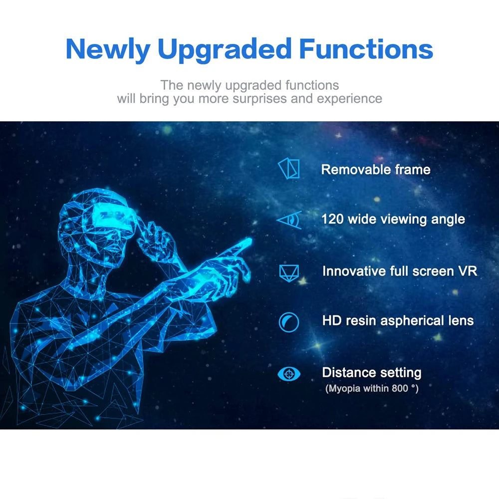 3D VR Headset Box Virtual Reality Helm mit Fernbedienung Smart Viar Brille Geräte für 5-7 Zoll Handy Smartphones