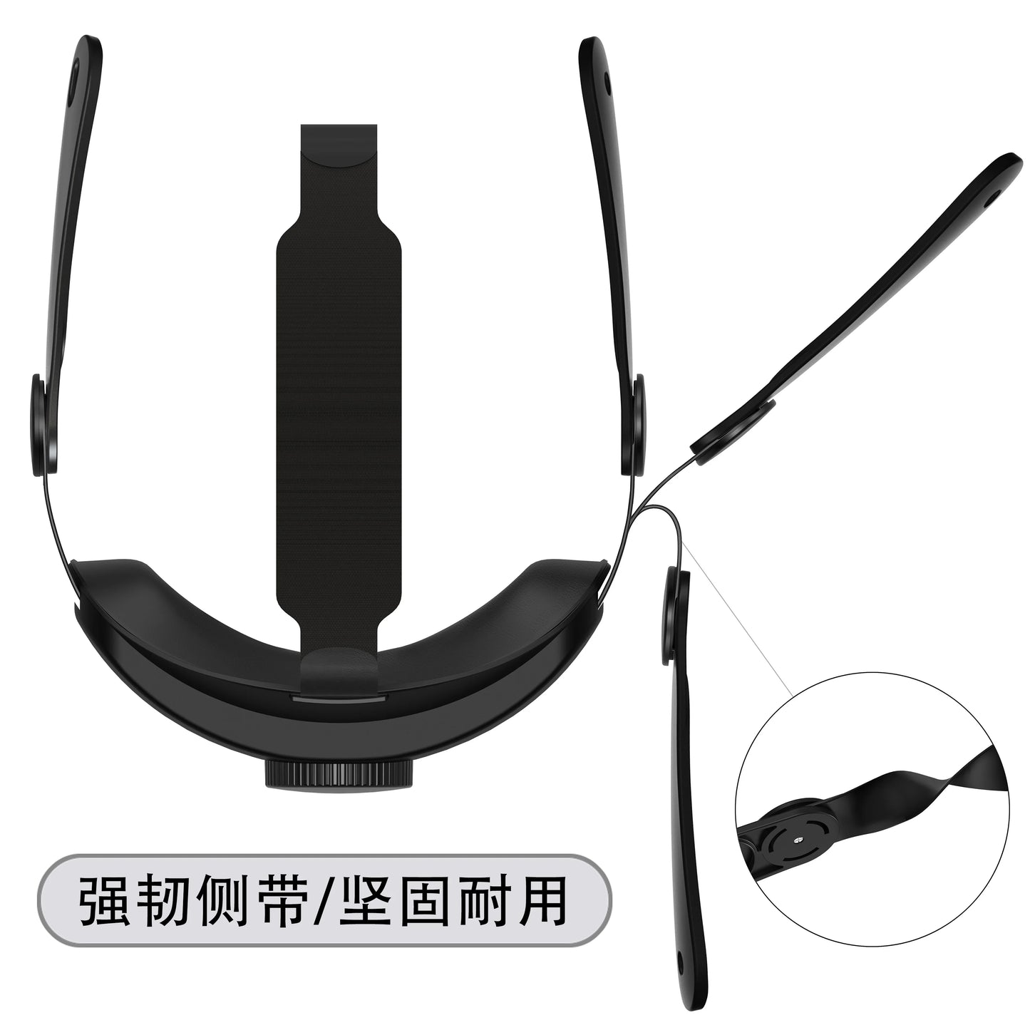 Austauschbarer Kopfgurt für Meta Quest 3 VR-Headset. Verbessern Sie den Komfort. Verstellbarer Kopfgurt für Meta Oculus Quest 3-Zubehör.
