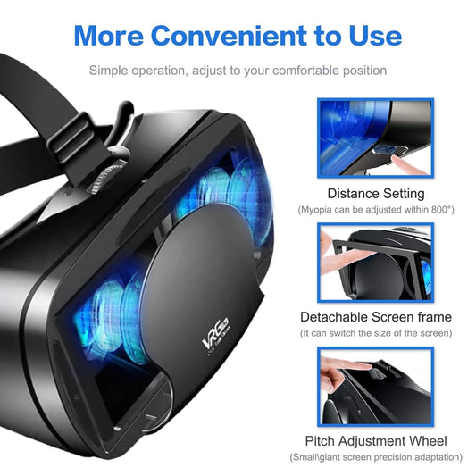 3D VR Headset Box Virtual Reality Helm mit Fernbedienung Smart Viar Brille Geräte für 5-7 Zoll Handy Smartphones