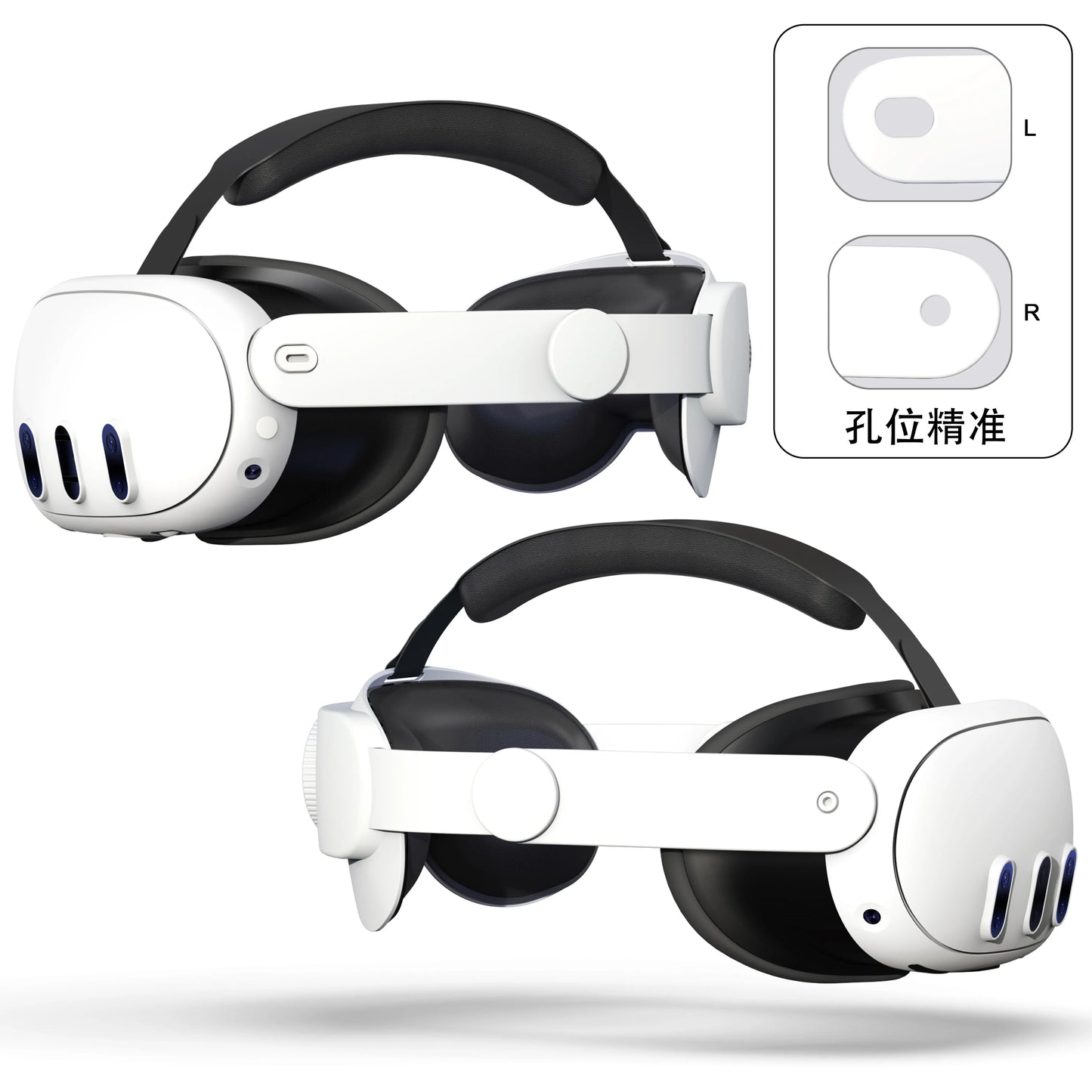 Austauschbarer Kopfgurt für Meta Quest 3 VR-Headset. Verbessern Sie den Komfort. Verstellbarer Kopfgurt für Meta Oculus Quest 3-Zubehör.