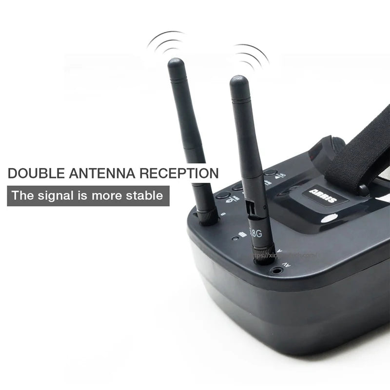 5,8 GHz FPV-Brille LS-VR009 Video-Headset 5,8 G 40CH HD 3 Zoll 16:9-Display Mini-FPV-Brille für FPV-Quadcopter-Drohnen