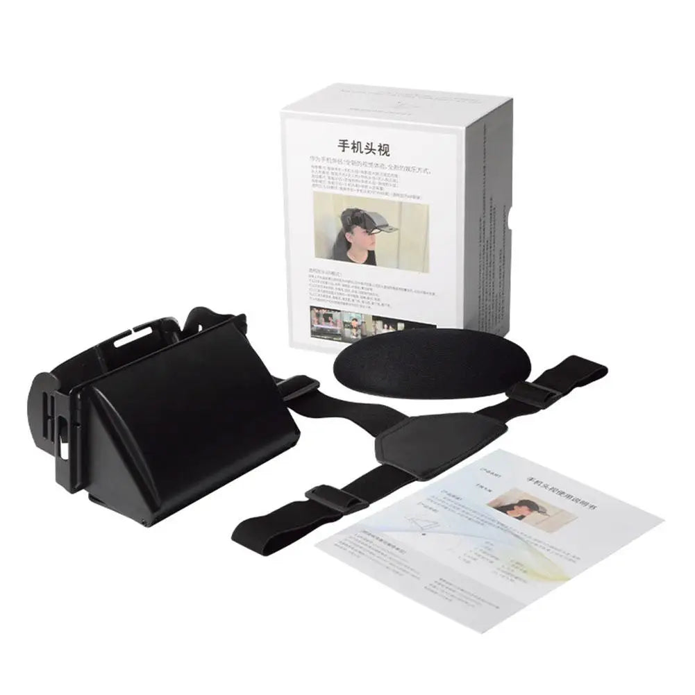 Smart VR-Brille für 3D-Filme und Spiele, Virtual-Reality-Headset, kompatibel mit Smartphones, am Kopf montierte stereoskopische Brille