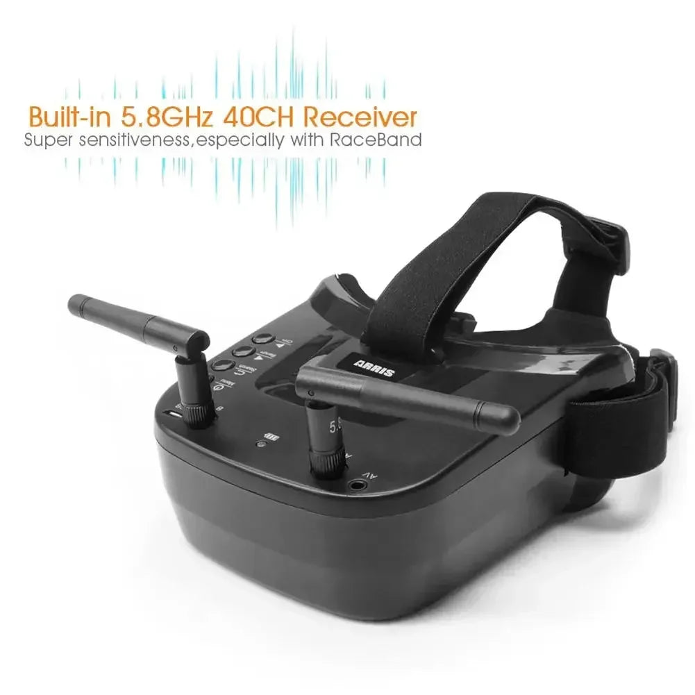 VR009 5,8G FPV-Brille 40CH 3 Zoll 480x320 Video-Headset HD DVR Diversity FPV-Brille für Kameradrohnen und Zubehör